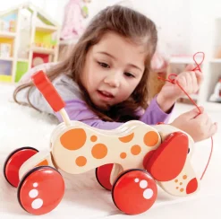 Hape Walk-Along-Puppy Wooden Pull Toy