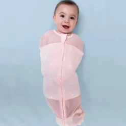 Happiest Baby Sleepea Swaddle - Grey melange with Planets (Large, 18-26 lbs)