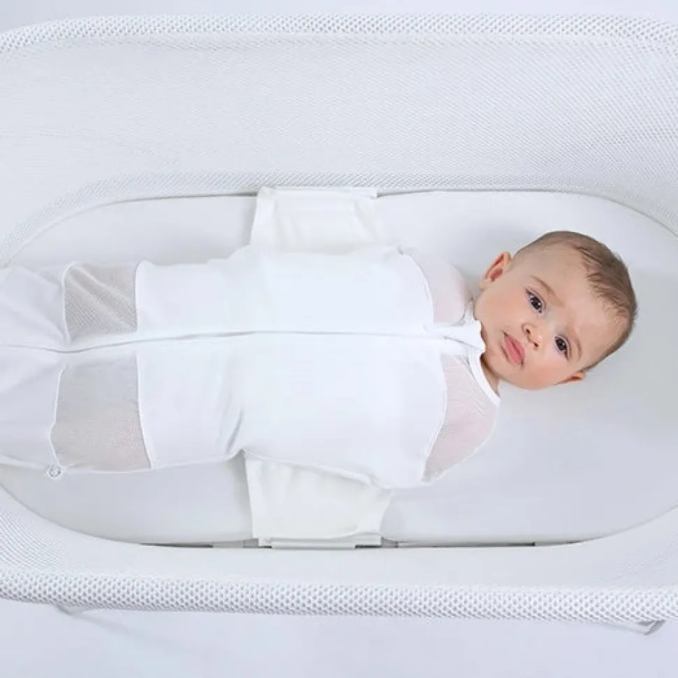 Happiest Baby SNOO Bassinet Fitted Sheet, Organic Cotton - White