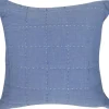 Hello Spud Decorative Pillow with Stuffer - Box Quilt Blue