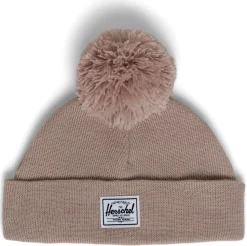 Herschel Baby Beanie Pom, 6-18 Months - Light Taupe