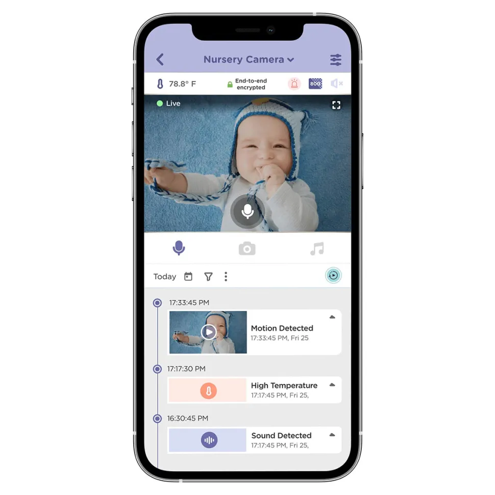 Hubble Connected Nursery Pal Deluxe Twin Smart Baby Monitor