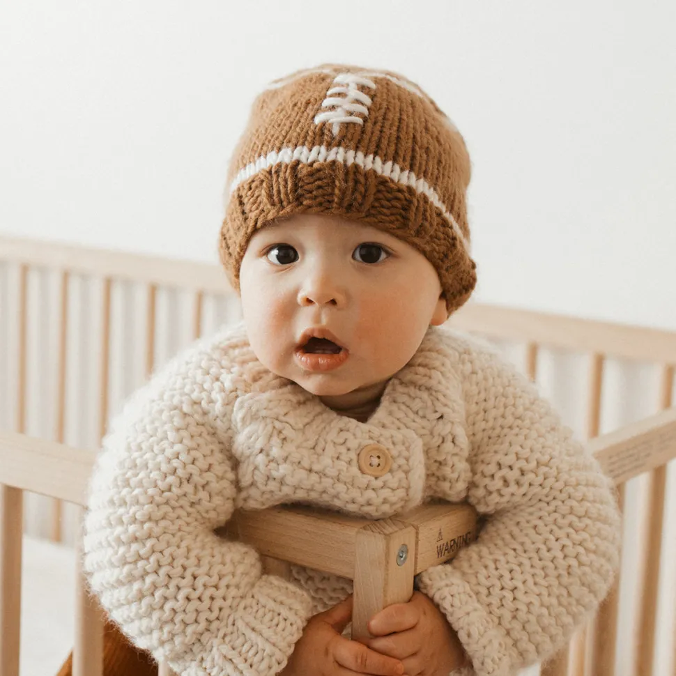 Huggalugs Football Beanie Hat - Large (2-6 years)