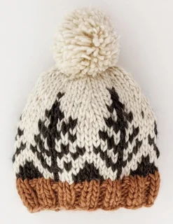 Huggalugs Forest Knit Beanie Hat - Natural, Small (0-6 months)