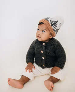 Huggalugs Forest Knit Beanie Hat - Natural, Small (0-6 months)