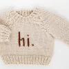 Huggalugs hi. Crew Neck Sweater - Pecan, 6-12 months