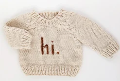 Huggalugs hi. Crew Neck Sweater - Pecan, 12-18 months