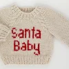 Huggalugs Santa Baby Crew Neck Sweater - 12-18 months