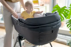 Inglesina Electa Bassinet + Stand - Upper Black
