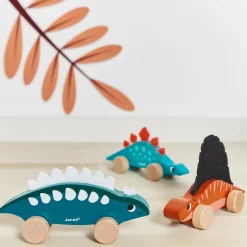 Janod Dino Push-Along Toys (6 Pack)