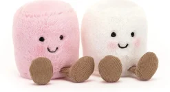 Jellycat Amuseable Pink and White Marshmallows, 6"