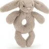 Jellycat Bashful Beige Bunny Ring Rattle