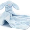 Jellycat Bashful Blue Bunny Soother, 13"