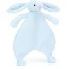 Jellycat Bashful Blue Bunny Comforter, 11"