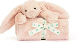 Jellycat Bashful Blush Bunny Blankie, 28"