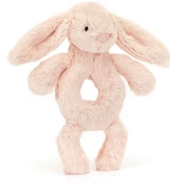 Jellycat Bashful Blush Bunny Ring Rattle, 7"