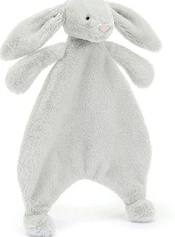 Jellycat Bashful Grey Bunny Comforter, 11"