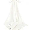 Jellycat Bashful Luxe Bunny Luna Blankie, 28"