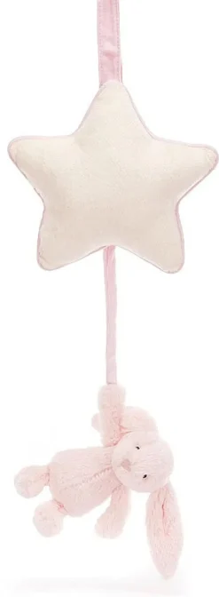 Jellycat Bashful Pink Bunny Musical Pull