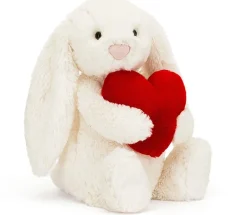 Jellycat Bashful Red Love Heart Bunny Medium, 12"