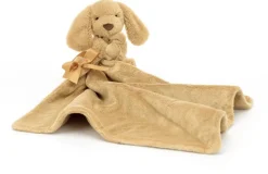 Jellycat Bashful Toffee Puppy Soother, 13"