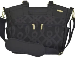 JJ Cole Camber Diaper Bag - Black & Gold