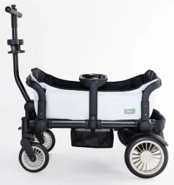 Joey (2 Seater) Stroller Wagon with 1 Canopy - White