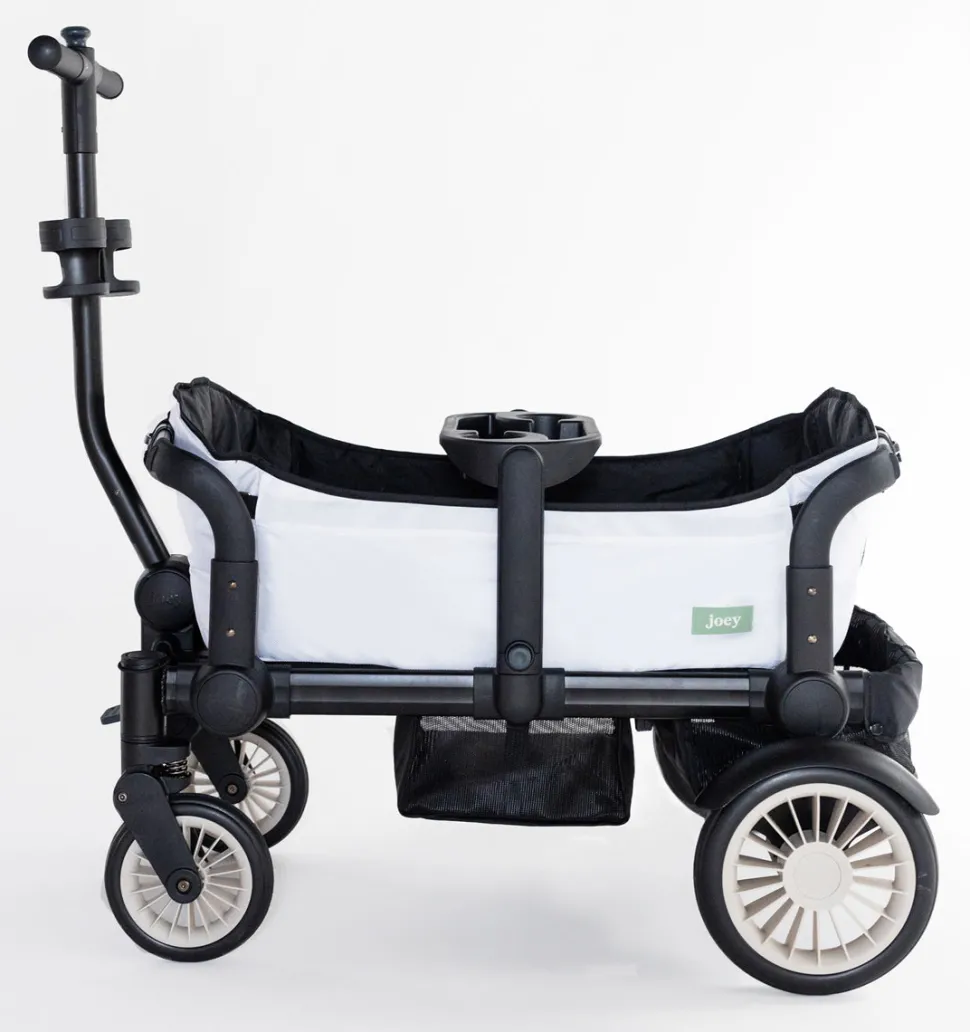 Joey (2 Seater) Stroller Wagon with 1 Canopy - White