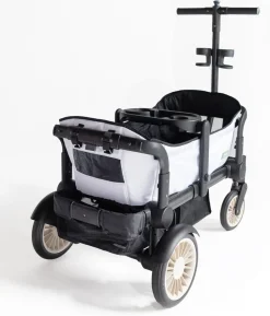 Joey (2 Seater) Stroller Wagon with 1 Canopy - White