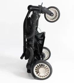 Joey (2 Seater) Stroller Wagon with 1 Canopy - Black