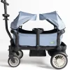 Joey (2 Seater) Stroller Wagon with 2 Canopies - Blue