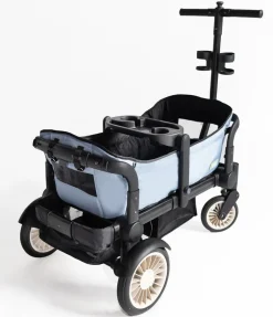 Joey (2 Seater) Stroller Wagon with 2 Canopies - Blue