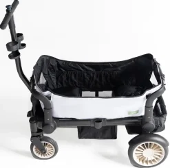 Joey (2 Seater) Stroller Wagon with 2 Canopies - White