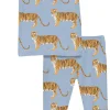 KicKee Pants Short Sleeve Henley Pajama Set - Pond Tiger, 3T