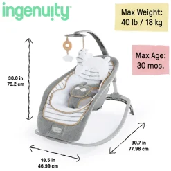 Kids2 Ingenuity Boutique Collection Rocking Seat - Bella Teddy