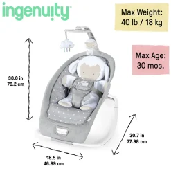 Kids2 Ingenuity Infant to Toddler Rocker and Baby Bouncer Seat - Cuddle Lamb