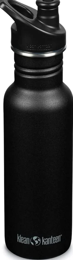 Klean Kanteen Classic Stainless Steel Bottle, 18 oz - Black
