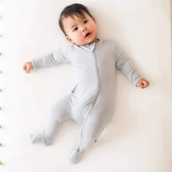 Kyte Baby Zippered Footie - Storm (0-3M)