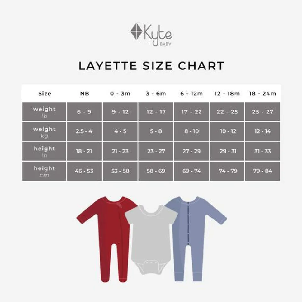 Kyte Baby Zippered Footie - Storm (Newborn)