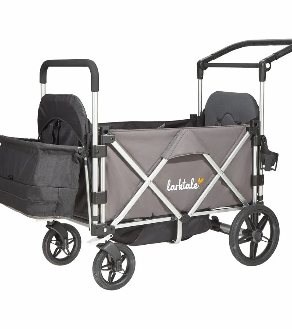 Larktale Caravan (3 Seater) Stroller Wagon Bundle - Mornington Gray