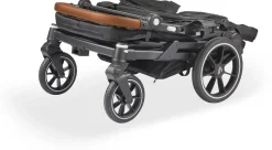 Larktale Caravan Coupe Quad (4 Seater) Stroller Wagon - Gray / Black