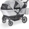 Larktale Caravan Coupe V2 (2 Seater) Stroller Wagon - Gray / Black