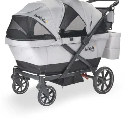 Larktale Caravan Coupe V2 (2 Seater) Stroller Wagon - Gray / Black