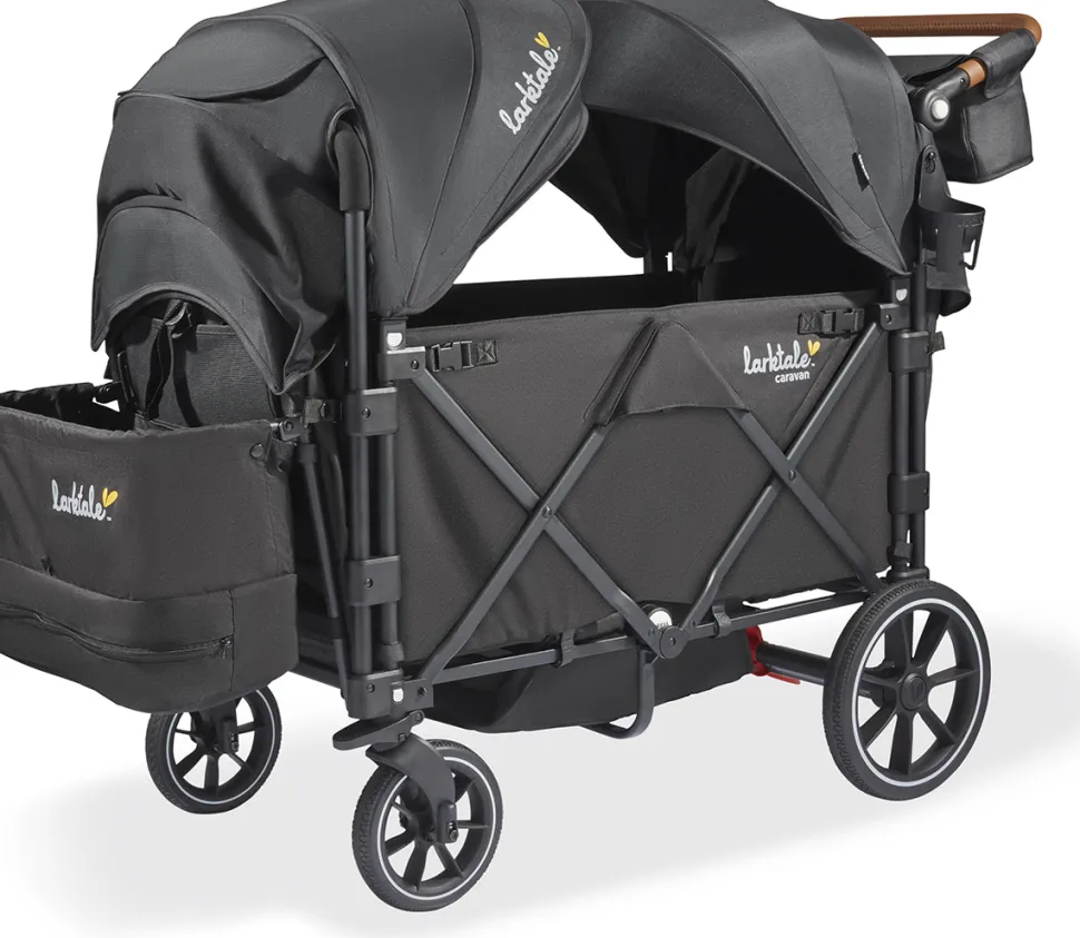 Larktale Caravan V3 (2 Seater) Stroller Wagon - Byron Black