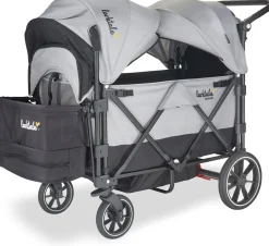 Larktale Caravan V2 (2 Seater) Stroller Wagon - Gray/Black