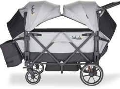 Larktale Caravan V2 (2 Seater) Stroller Wagon - Gray/Black