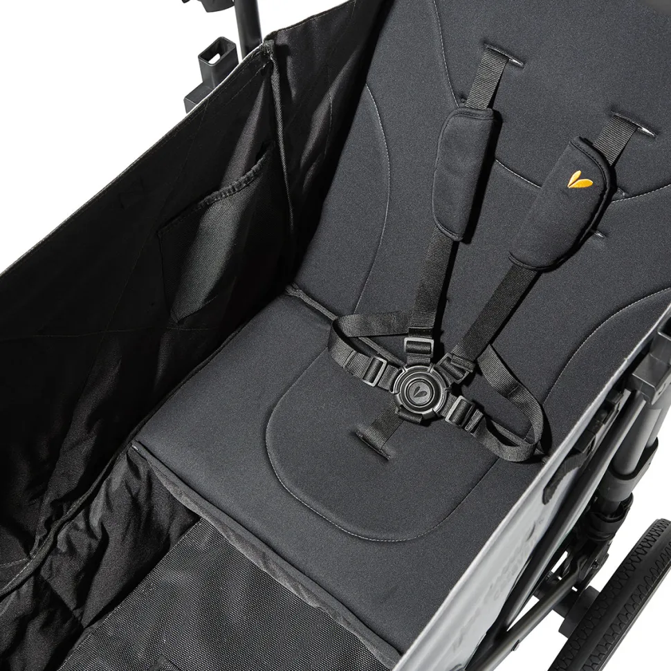 Larktale Caravan V2 (2 Seater) Stroller Wagon - Gray/Black