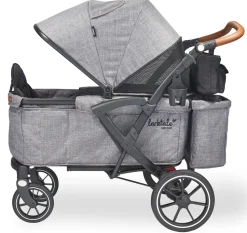 Larktale Sprout Single-to-Double Stroller Wagon - Byron Black