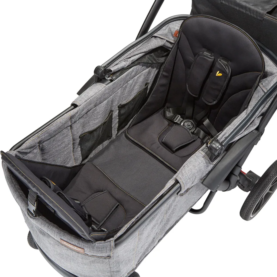 Larktale Sprout Single-to-Double Stroller Wagon - Byron Black