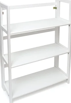 Lipper International Kids 3-Shelf Folding Bookcase - White